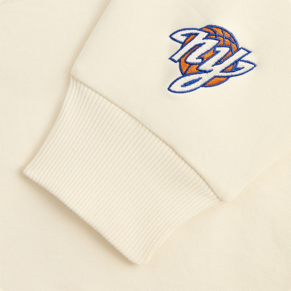 Kith for the New York Knicks City Vintage Nelson Crewneck in Sandrift Size XXL - Picture 4 of 11
